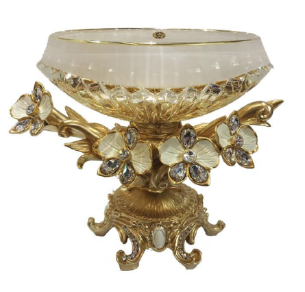 Khay Hoa Trang Trí Bằng Thuỷ Tinh Hiệu Cevik Cao 30 Cm- 3NT.COAS/320/OCO