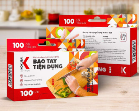 Bao Tay Tiện Dụng HDPE Kokusai (100 Sheet/Hộp) - 005289