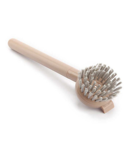 Bàn Chải Chống Trầy Cán Gỗ Để Rửa Xoong Nồi, Chảo Chống Dính, Chén Đĩa Lafonte - 003643