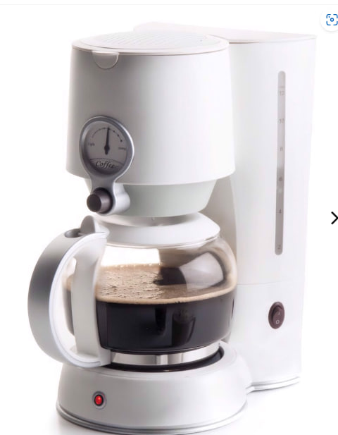 Máy Pha Cà Phê Lacor 1.25 Lít 1080w Màu Trắng - 69393