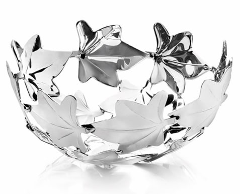 Khay Trang Trí Bằng Kim Loại Màu Bạc , Code:77131,Nhãn Hiệu : OTTAVIANI-Size: Cm 12,5 Hcm 6 , 4,9x H