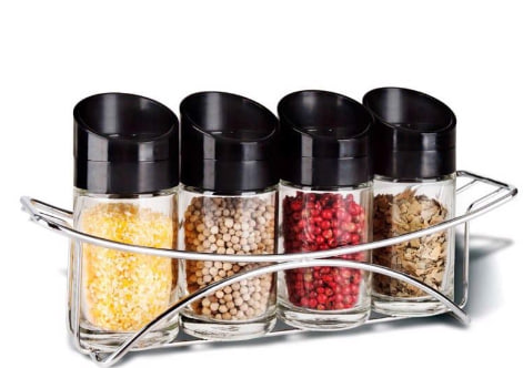 Bộ Gia Vị 4 Món Khay Inox Moriitalia 8704002