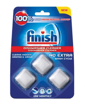 Viên vệ sinh máy rửa chén Finish - Vỉ 3 viên