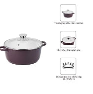 Nồi Nhôm Phủ Gốm CS SELM 28x12.5cm 5.8L - 046620