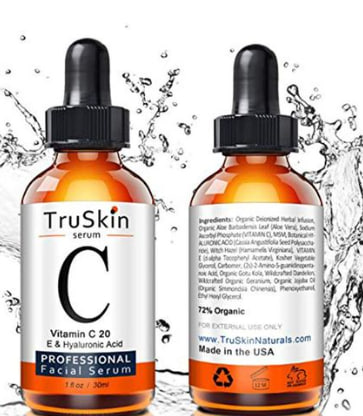 Serum Truskin Naturals Vitamin C 20% E & Hyaluronic Acid, 30ml
